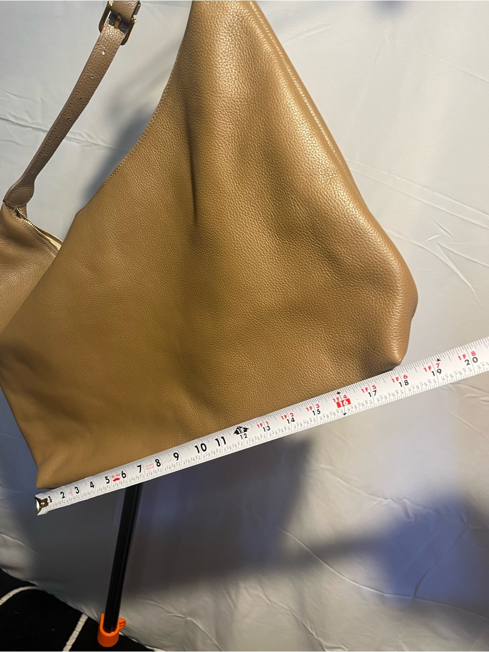 Liffner slouched underarm Honey Brown high quality Leather Bobo Bag - Picture 5 of 12